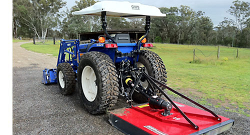 4x4 tractor can also provide grass cutting services to you