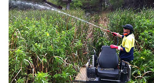 ACM can spray weeds in small or large areas